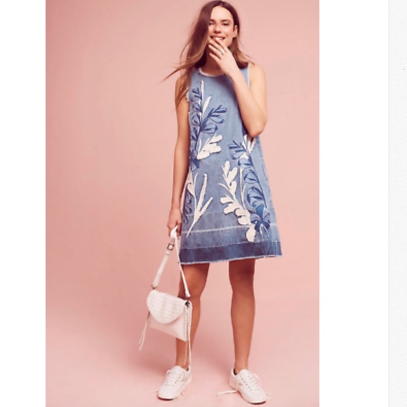 holding horses denim dress